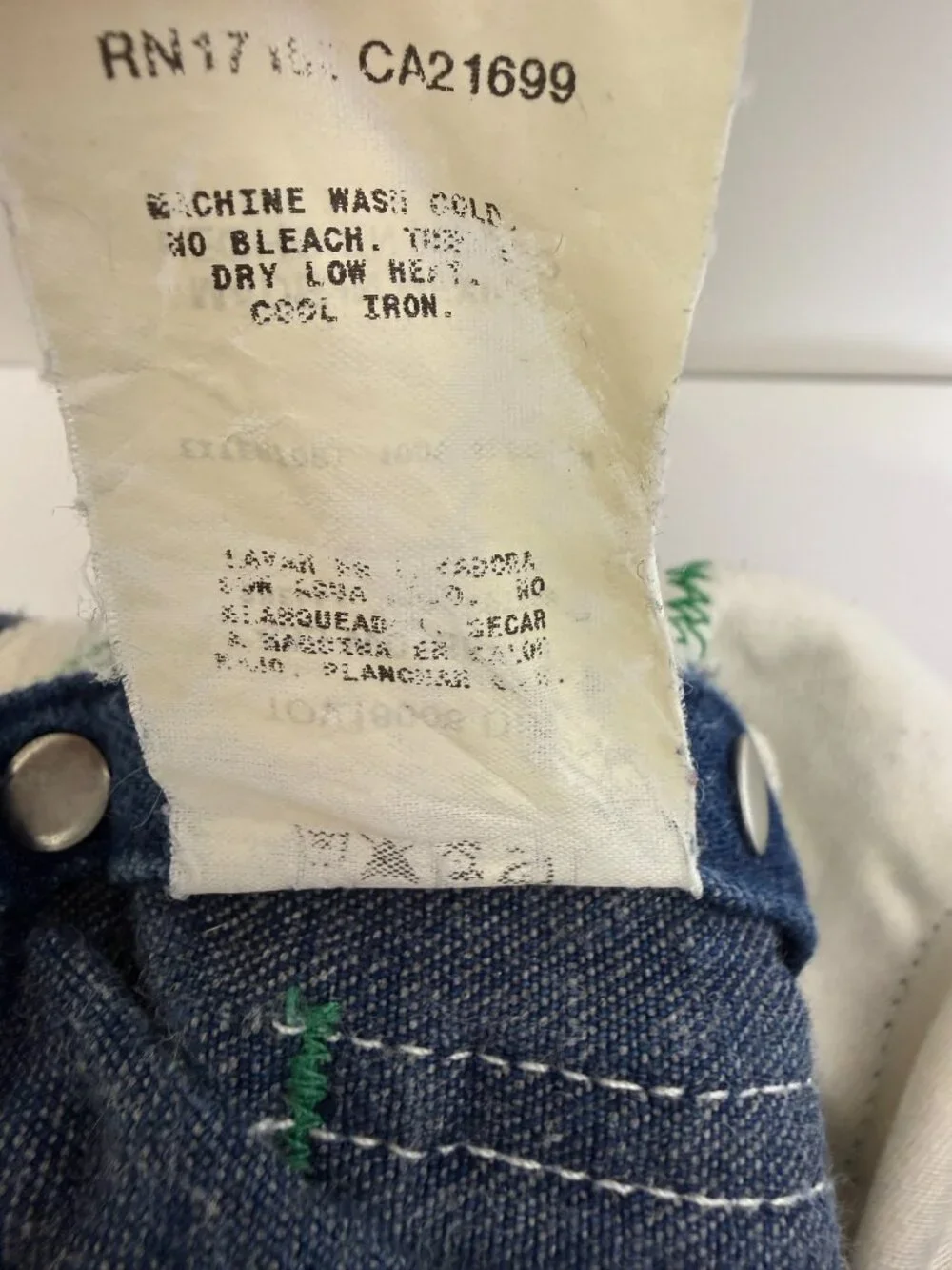 Vintage Liberty Denim Bib Overalls Mens Carpenter 44x30 Workwear Streetwear Y2K
